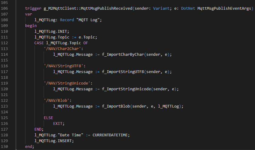 DotNet trigger code in AL with no autocomplete support